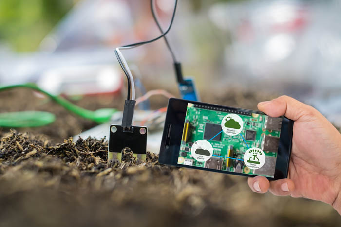 Instalación de control remoto de un cultivo